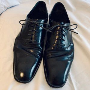Salvador Ferragamo Black Oxford Dress Shoes